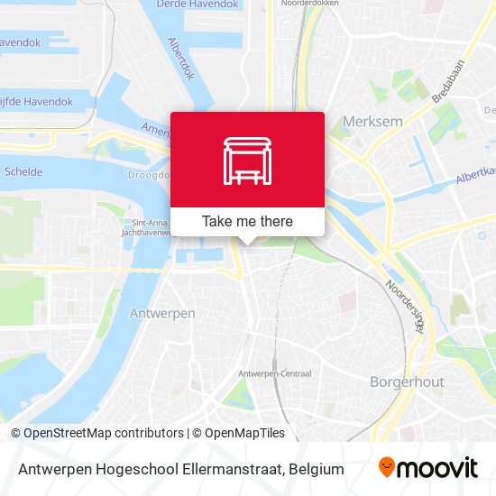 Antwerpen Hogeschool Ellermanstraat plan