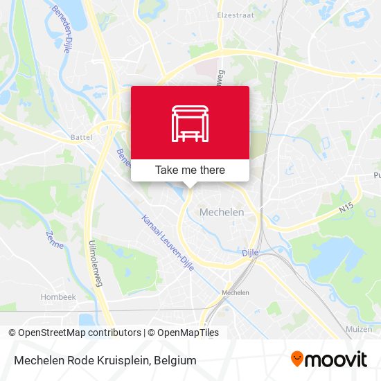 Mechelen Rode Kruisplein plan