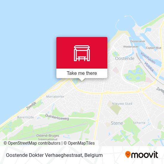 Oostende Dokter Verhaeghestraat plan