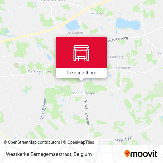 Westkerke Eernegemsestraat map