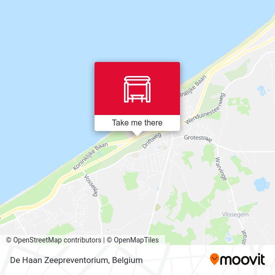 De Haan Zeepreventorium map