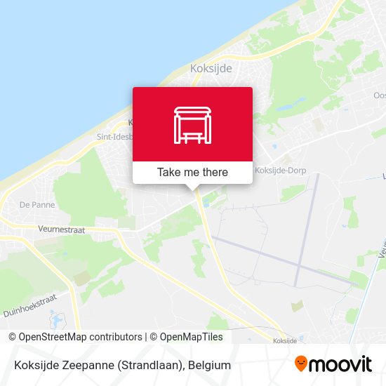 Koksijde Zeepanne (Strandlaan) map