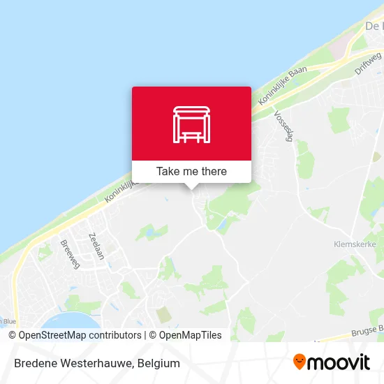 Bredene Westerhauwe map