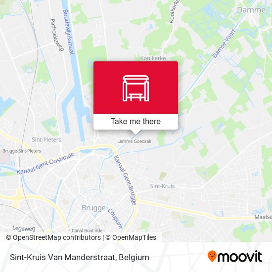 Sint-Kruis Van Manderstraat map