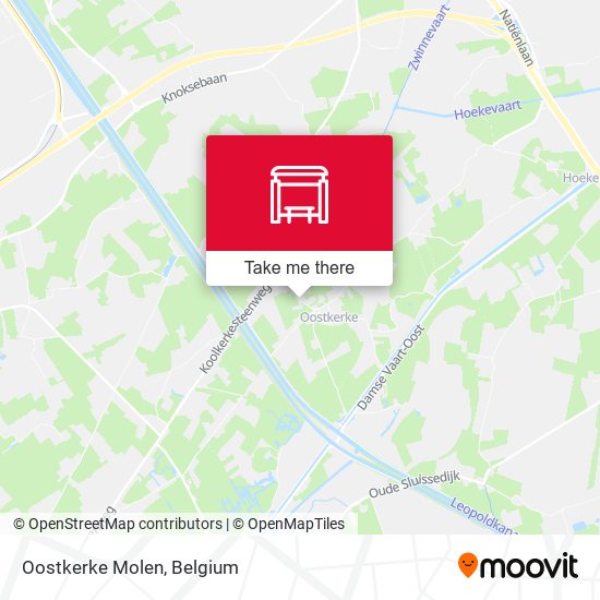 Oostkerke Molen map