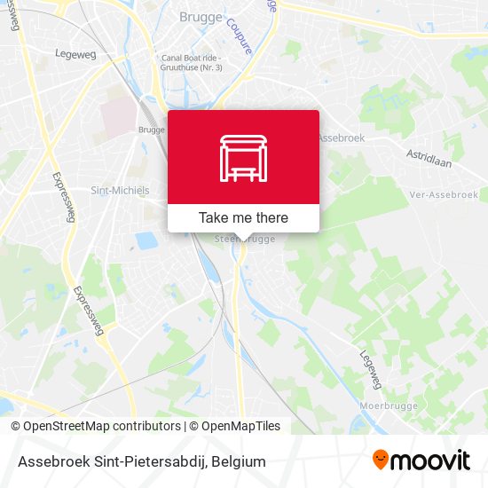 Assebroek Sint-Pietersabdij map