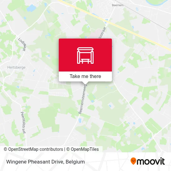 Wingene Pheasant Drive map