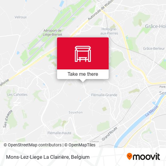 Mons-Lez-Liege La Clairière plan