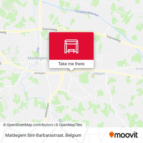 Maldegem Sint-Barbarastraat plan