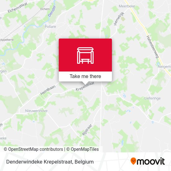 Denderwindeke Krepelstraat map