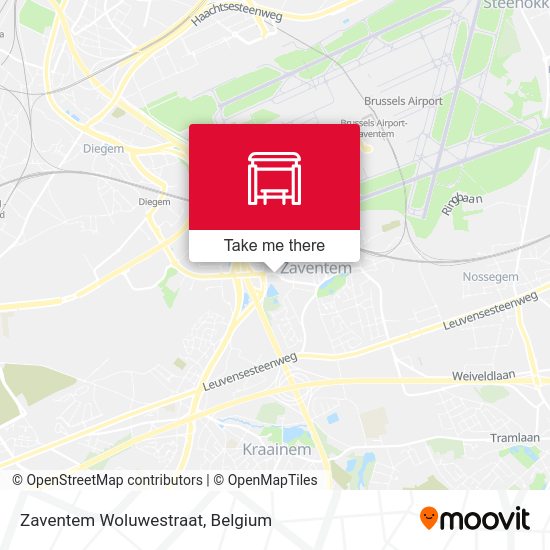 Zaventem Woluwestraat plan