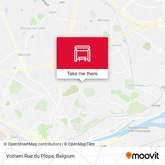 Vottem Rue du Plope map