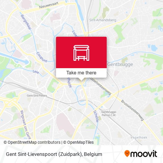 Gent Sint-Lievenspoort (Zuidpark) map