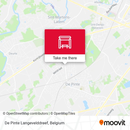 De Pinte Langevelddreef map