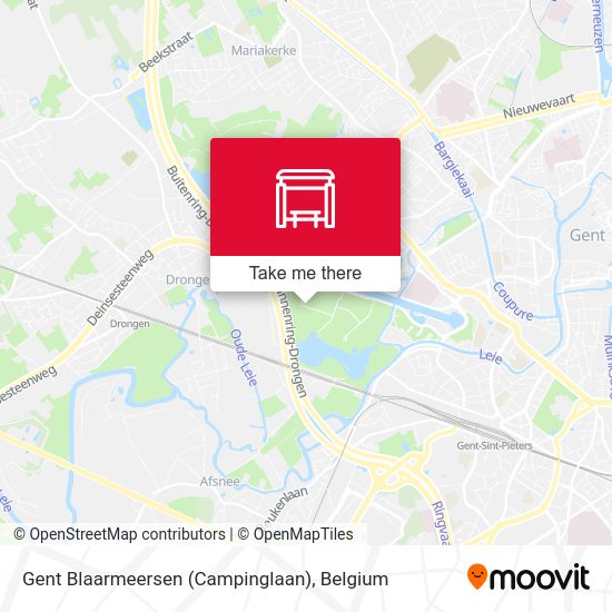 Gent Blaarmeersen (Campinglaan) map