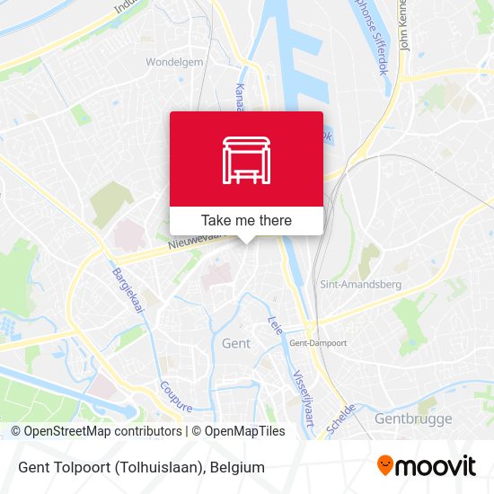 Gent Tolpoort (Tolhuislaan) map