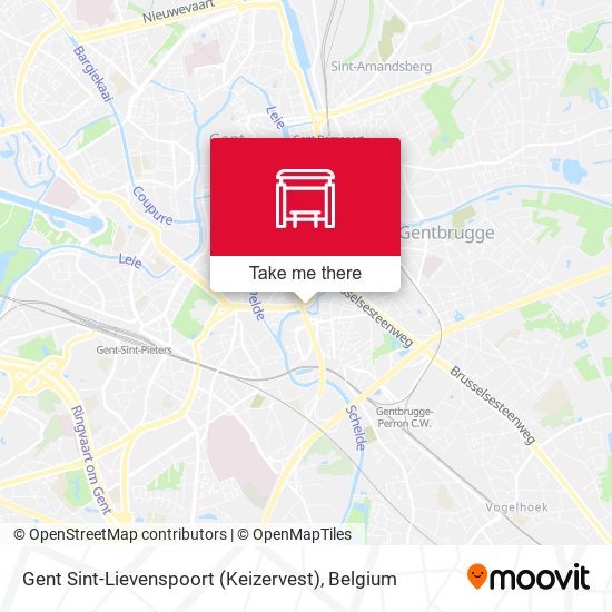 Gent Sint-Lievenspoort (Keizervest) plan