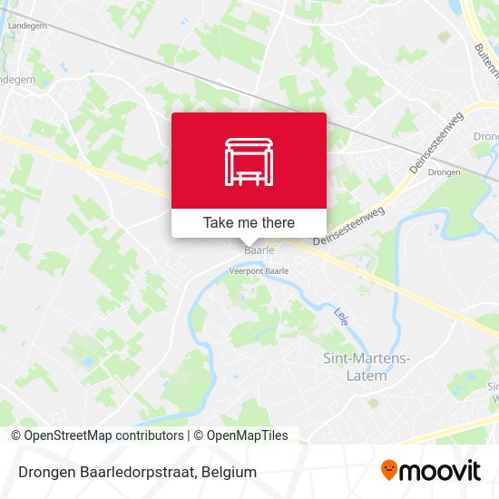 Drongen Baarledorpstraat map