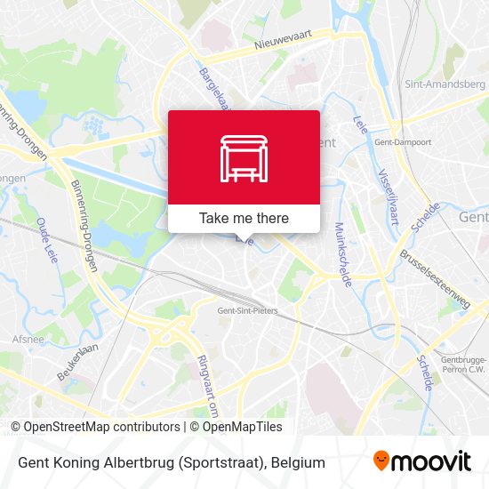Gent Koning Albertbrug (Sportstraat) plan