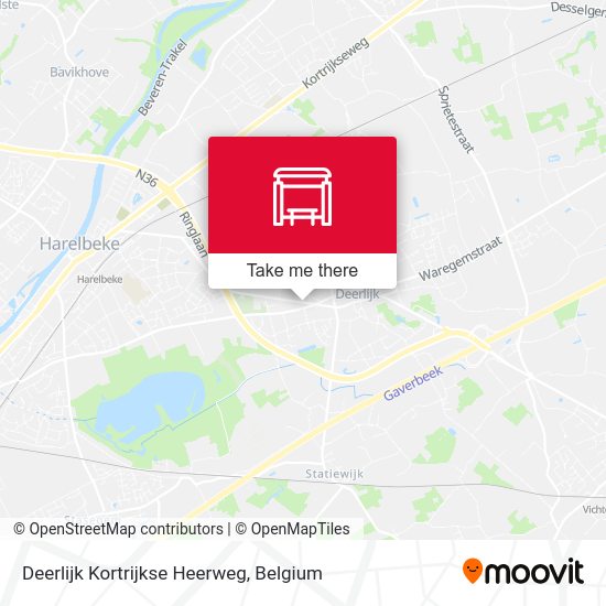 Deerlijk Kortrijkse Heerweg map