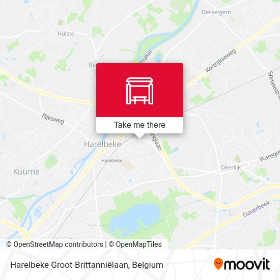 Harelbeke Groot-Brittanniëlaan map