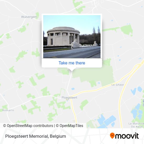 Ploegsteert Memorial plan
