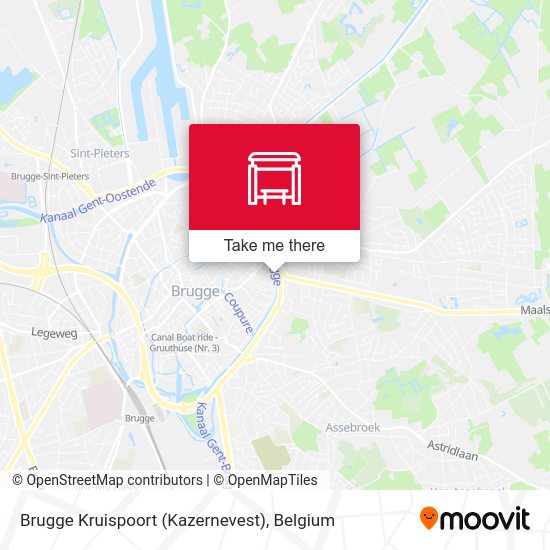 Brugge Kruispoort (Kazernevest) plan