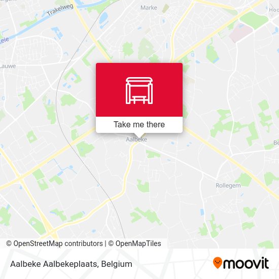 Aalbeke Aalbekeplaats plan