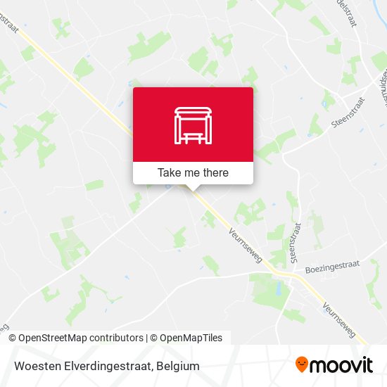 Woesten Elverdingestraat map