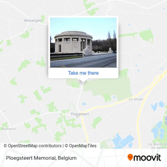 Ploegsteert Memorial plan