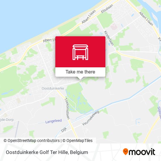 Oostduinkerke Golf Ter Hille map