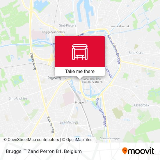 Brugge 'T Zand Perron B1 map