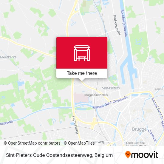 Sint-Pieters Oude Oostendsesteenweg map
