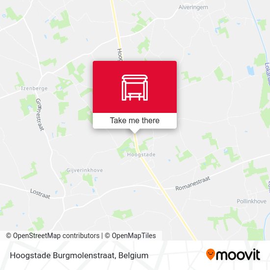 Hoogstade Burgmolenstraat map
