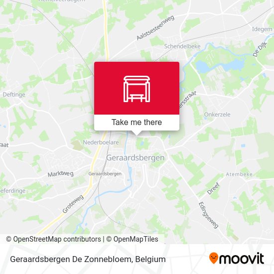Geraardsbergen De Zonnebloem map