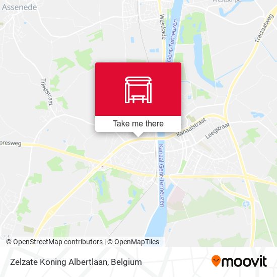 Zelzate Koning Albertlaan map