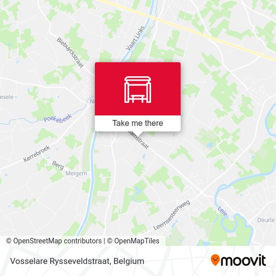 Vosselare Rysseveldstraat map