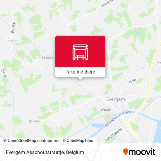 Evergem Asschoutstraatje map