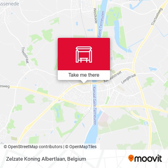 Zelzate Koning Albertlaan map