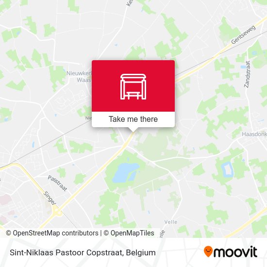 Sint-Niklaas Pastoor Copstraat map