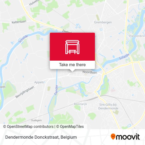 Dendermonde Donckstraat map