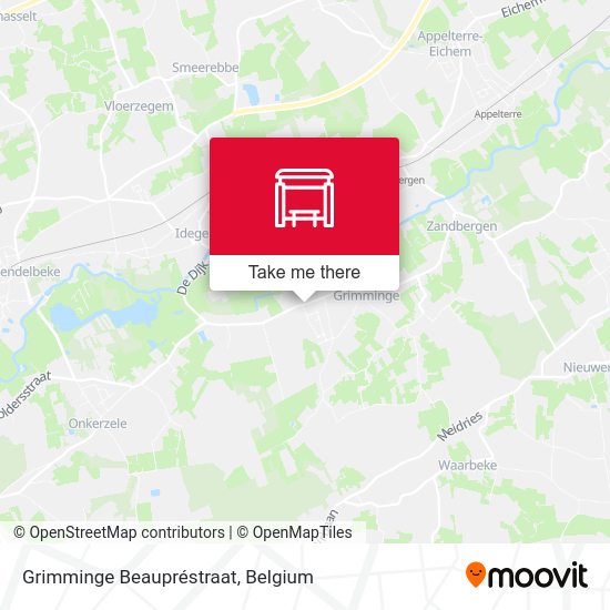 Grimminge Beaupréstraat map