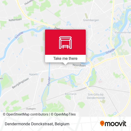 Dendermonde Donckstraat map