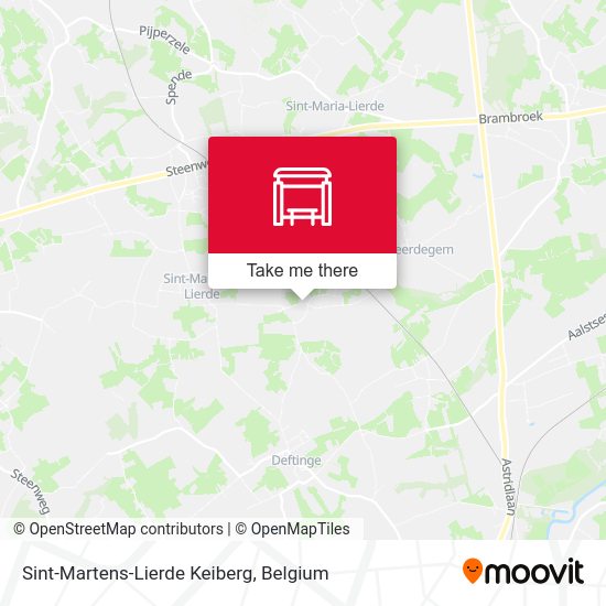 Sint-Martens-Lierde Keiberg map