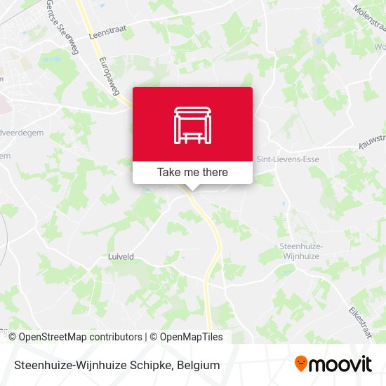 Steenhuize-Wijnhuize Schipke map