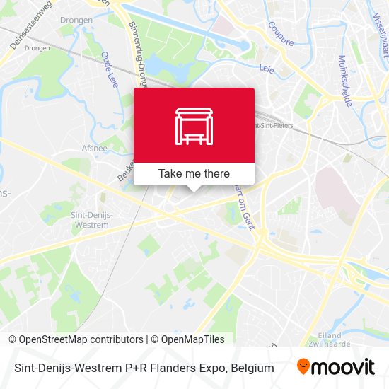 Sint-Denijs-Westrem P+R Flanders Expo plan