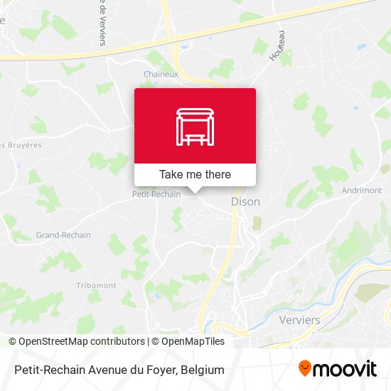 Petit-Rechain Avenue du Foyer map