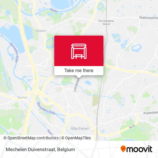Mechelen Duivenstraat map