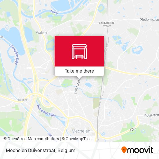 Mechelen Duivenstraat map