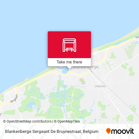 Blankenberge Sergeant De Bruynestraat map